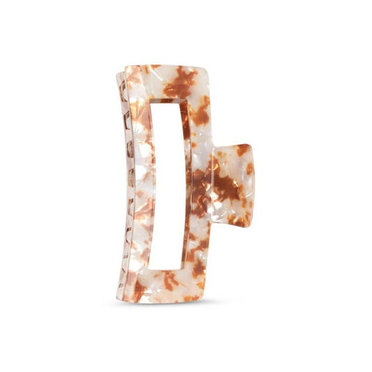 KITSCH ECO FRIENDLY JUMBO OPEN SHAPE CLAW CLIP BROWN