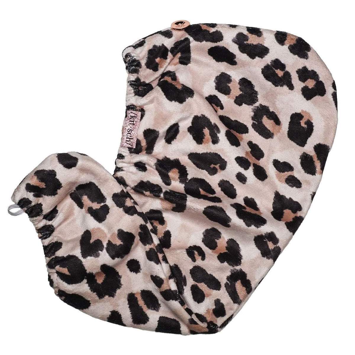 KITSCH MICROFIBER HAIR TOWEL- LEOPARD