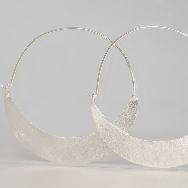LESLIE FRANCESCA CIRCLE OUTLINE HOOPS SILVER 346