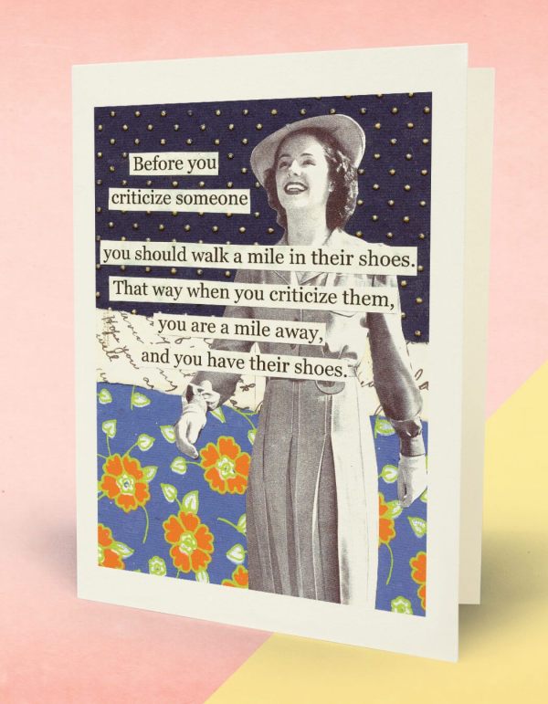 No-Nonsense Heel: Funny Birthday Card for Women
