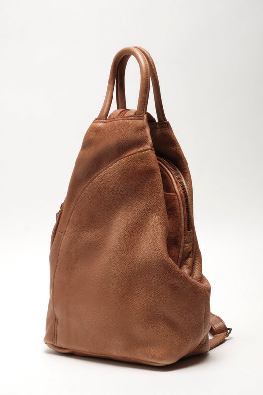 FREE PEOPLE WE THE FREE SOHO CONVERTIBLE TOTE BAG DISTRESSED BROWN