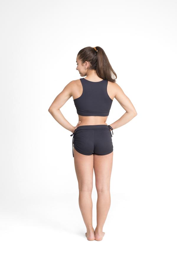 SHAKTI ACTIVEWEAR SIDE STRING ULTRA COOL FORM LIGHT SHORT ECO BLACK
