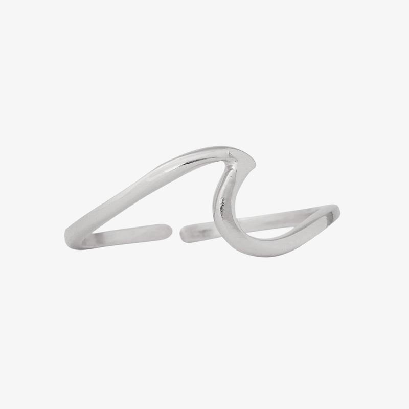 PURA VIDA WAVE TOE RING SILVER NEW!