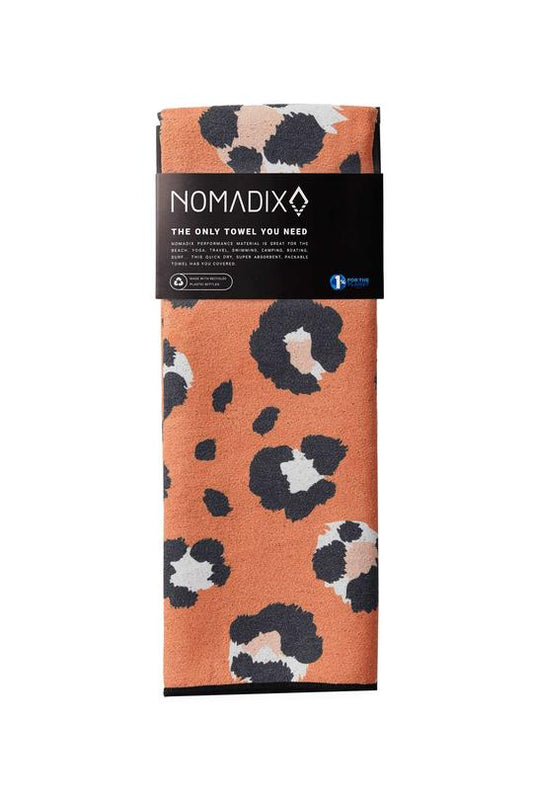 NOMADIX YOGA TOWEL LEOPARD ORANGE