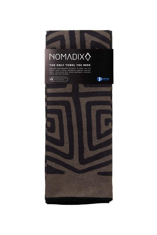 NOMADIX YOGA TOWEL LA PLAYA BROWN/BLACK