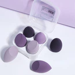 SPONGO SOFT MAKEUP SPONGE SET OF 4 VARIOUS COLORS