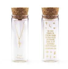 KRIS NATIONS LIGHTENING BOLT NECKLACE GOLD
