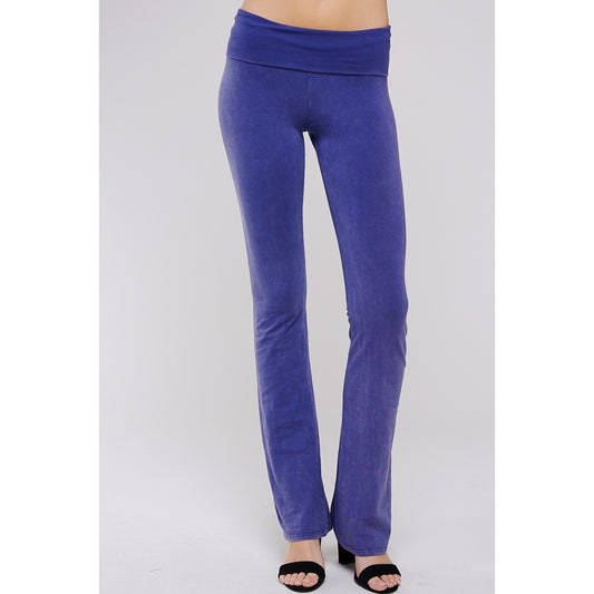 URBAN X MINERAL WASH BOOTCUT YOGA PANT ULTRA VIOLET NEW!!