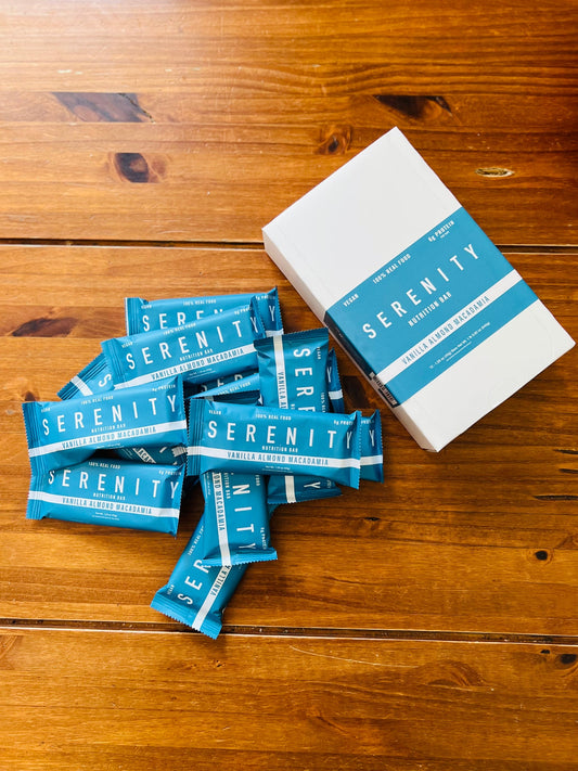SERENITY NUTRITION 12 BAR PACK VANILLA ALMOND MACADAMIA