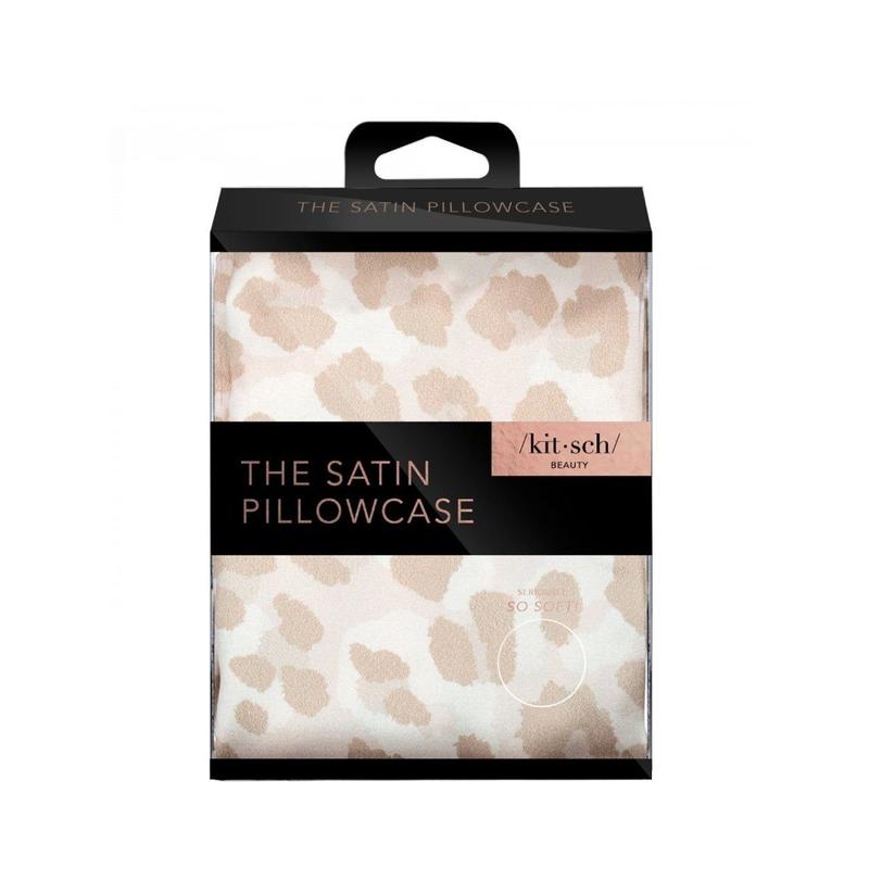KITSCH SATIN PILLOWCASE STANDARD- LEOPARD