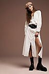FREE PEOPLE GETTY LEATHER BELT BLACK
