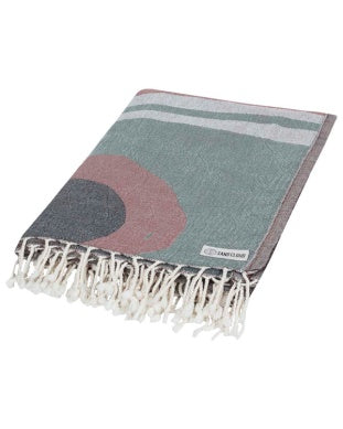 SAND CLOUD TOWEL PARADISE TURTLE OLIVE
