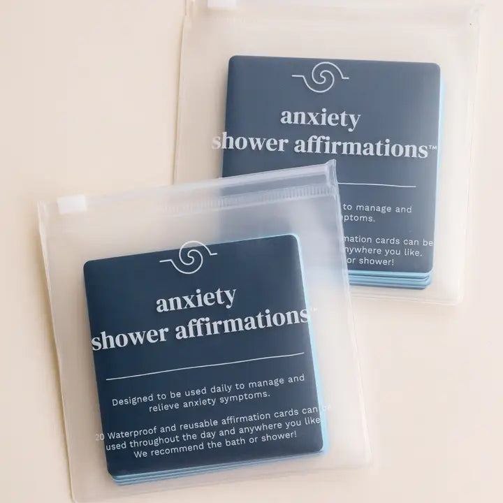 JAXKELLY GIFT SET  SHOWER AFFIRMATION CARDS ANXIETY