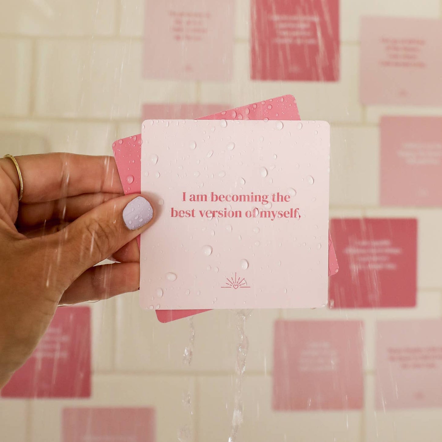 JAXKELLY GIFT SET SHOWER AFFIRMATION CARDS SELF LOVE