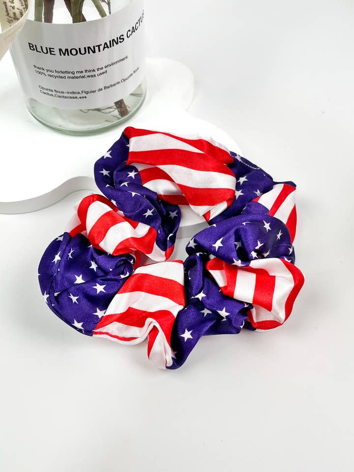 MILDSTYLES 4TH OF JULY HAIR TIE AMERICAN FLAG