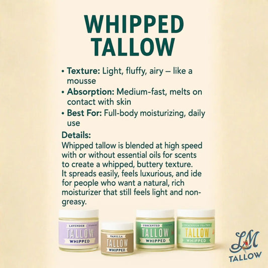 LADY MAY GRASS FED WHIPPED  BEEF TALLOW LAVENDER SCENT