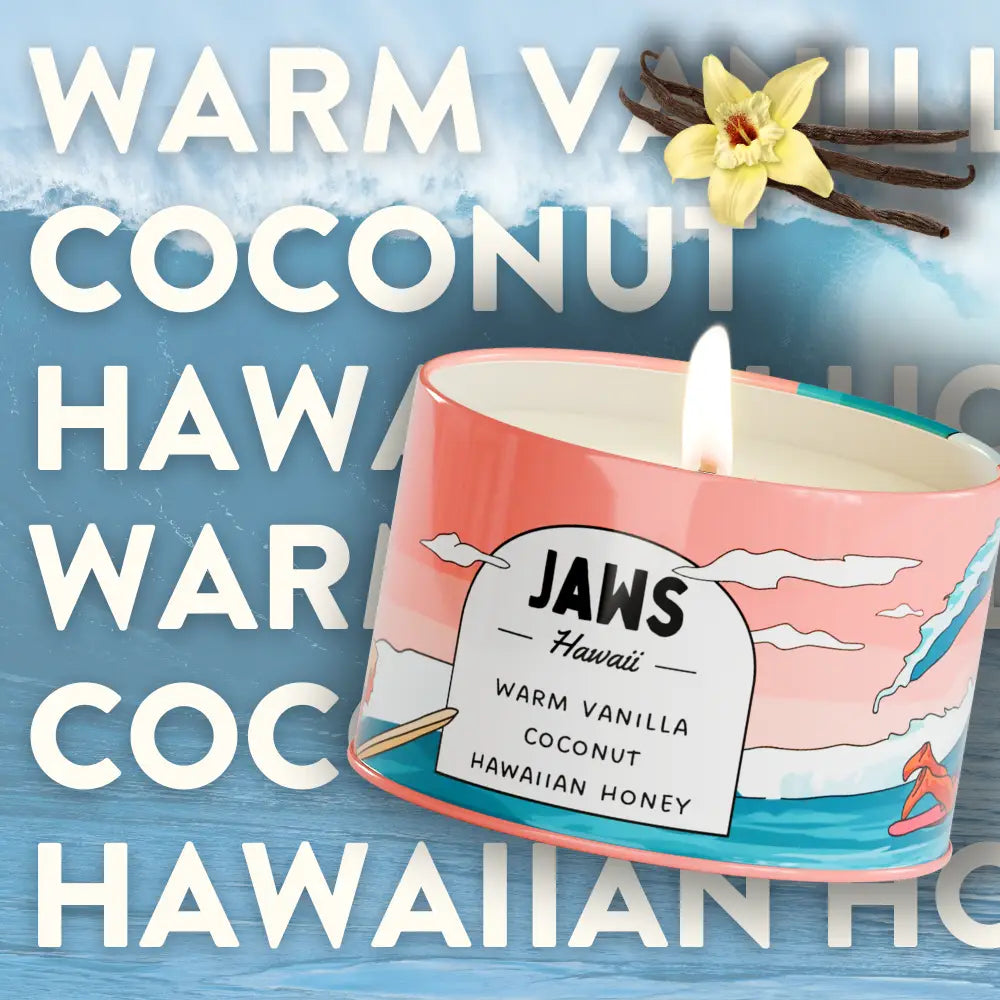 POSTCARDS Jaws Hawaii Scented Destination Candle