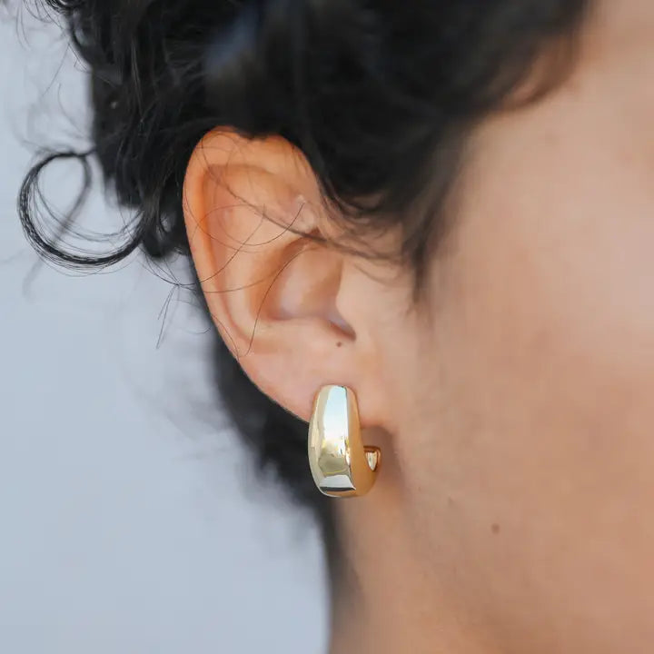 JAXKELLY Bold Drop Gold Earrings