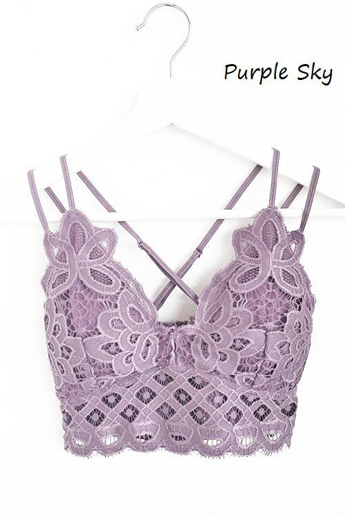 Anemone Women's Full Lace Bralette with Hook Clasp : : Clothing,  Shoes & Accessories