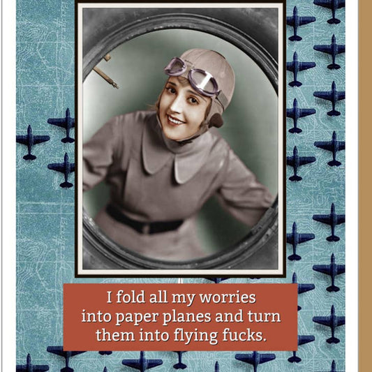 UMLAUT BROOKLYN FLYING F***S CARD F174
