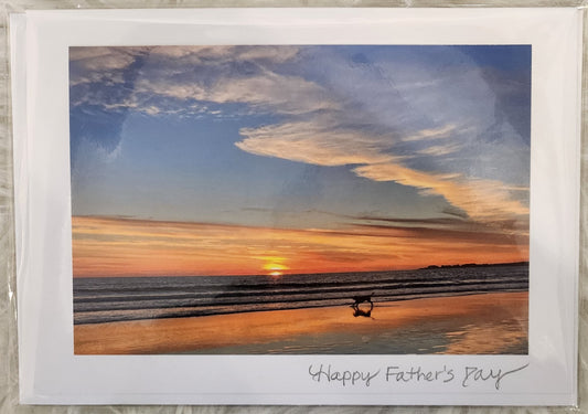 BARBSCARDS FATHER'S DAY: DOG SUNSET