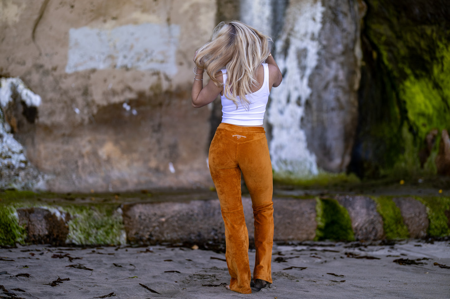 GODDESSWEAR CORDUROY CLASSIC LITE FLARE PANT HIGH WAIST 886