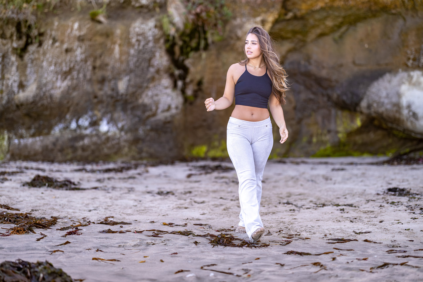 GODDESSWEAR CORDUROY CLASSIC FLARE PANT HIGH WAIST 886