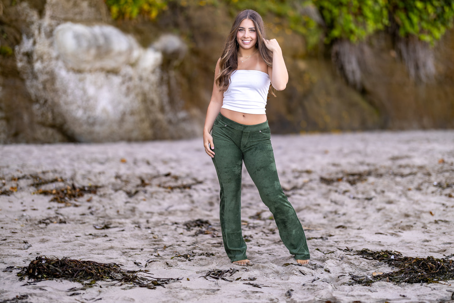 GODDESSWEAR CORDUROY CLASSIC FLARE PANT HIGH WAIST 886