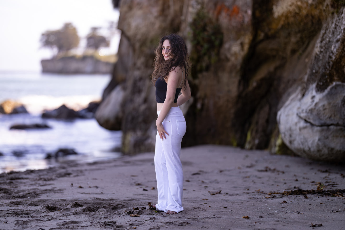 GODDESSWEAR CORDUROY CLASSIC FLARE PANT 630 HIGH WAIST WITH BACK POCKETS PASTEL ULTRA LITE  COLLECTION