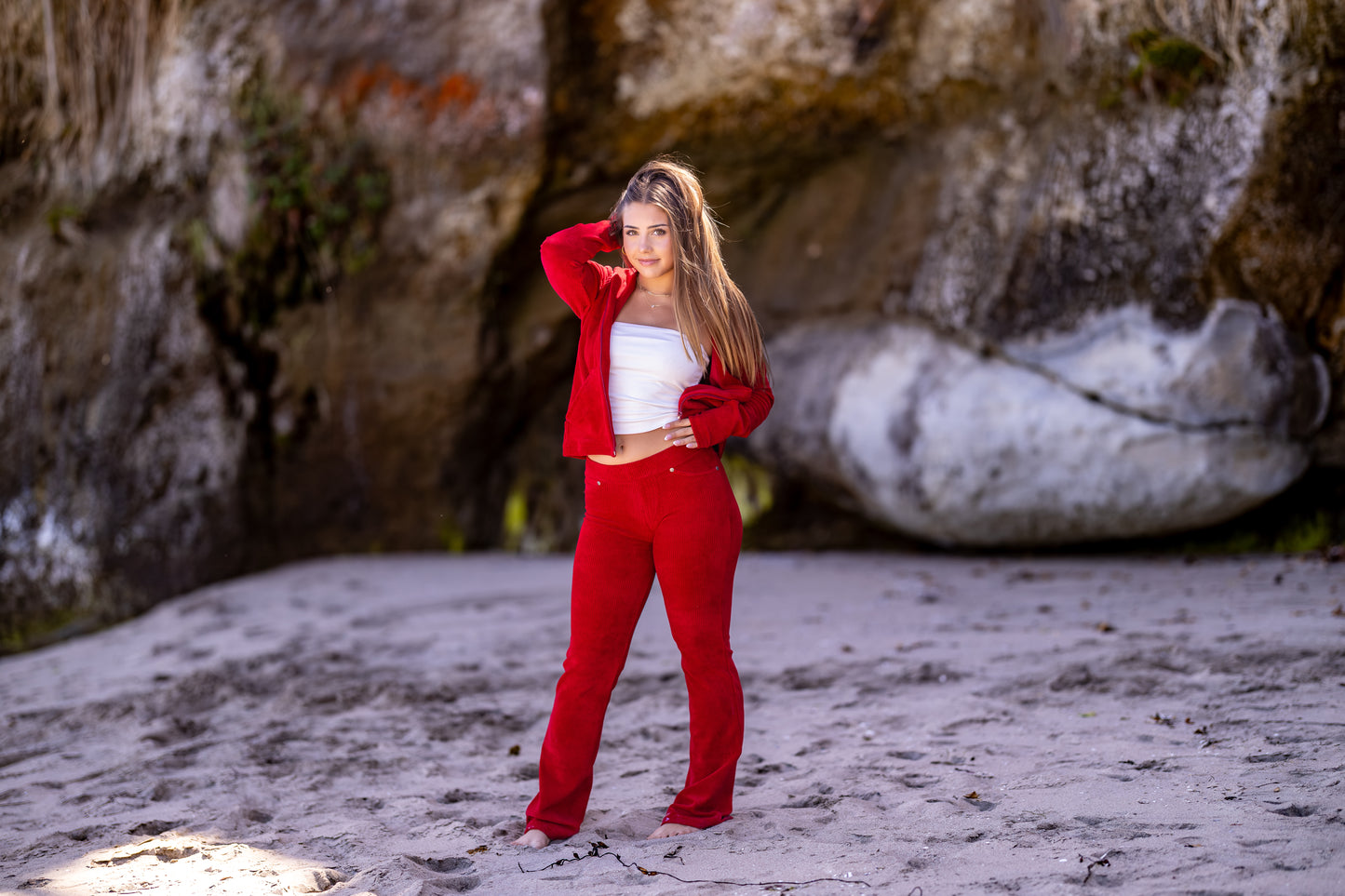 GODDESSWEAR CORDUROY CLASSIC FLARE PANT HIGH WAIST 886