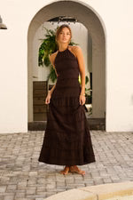 BLANCO BY NATURE SCARLETT DRESS ESPRESSO