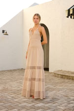 BLANCO BY NATURE CAROLINA DRESS BEIGE