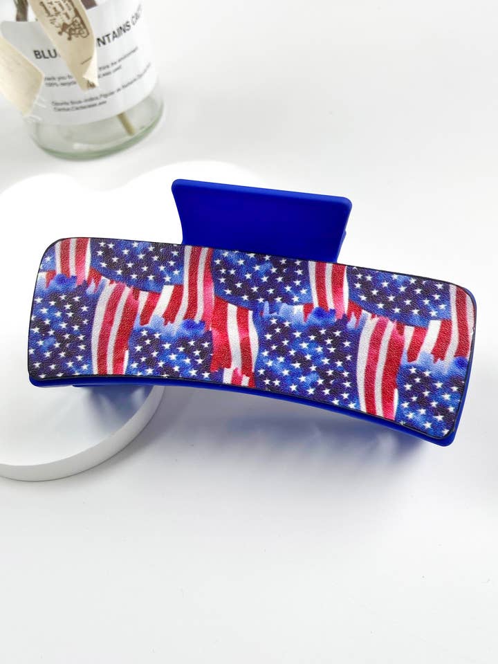 MILDSTYLES 4TH OF JULY SQUARE HAIR CLIP