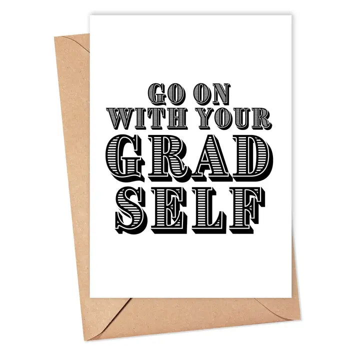 R IS FOR ROBO GRAD CARD GO ON WITH YOUR GRAD SELF