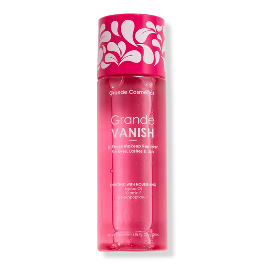 GRANDE LASH GrandeVANISH Bi-Phase Makeup Remover for Eyes, Lashes & Lips
