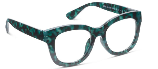 PEEPERS READING GLASSES CENTER STAGE GREEN TORTOISE