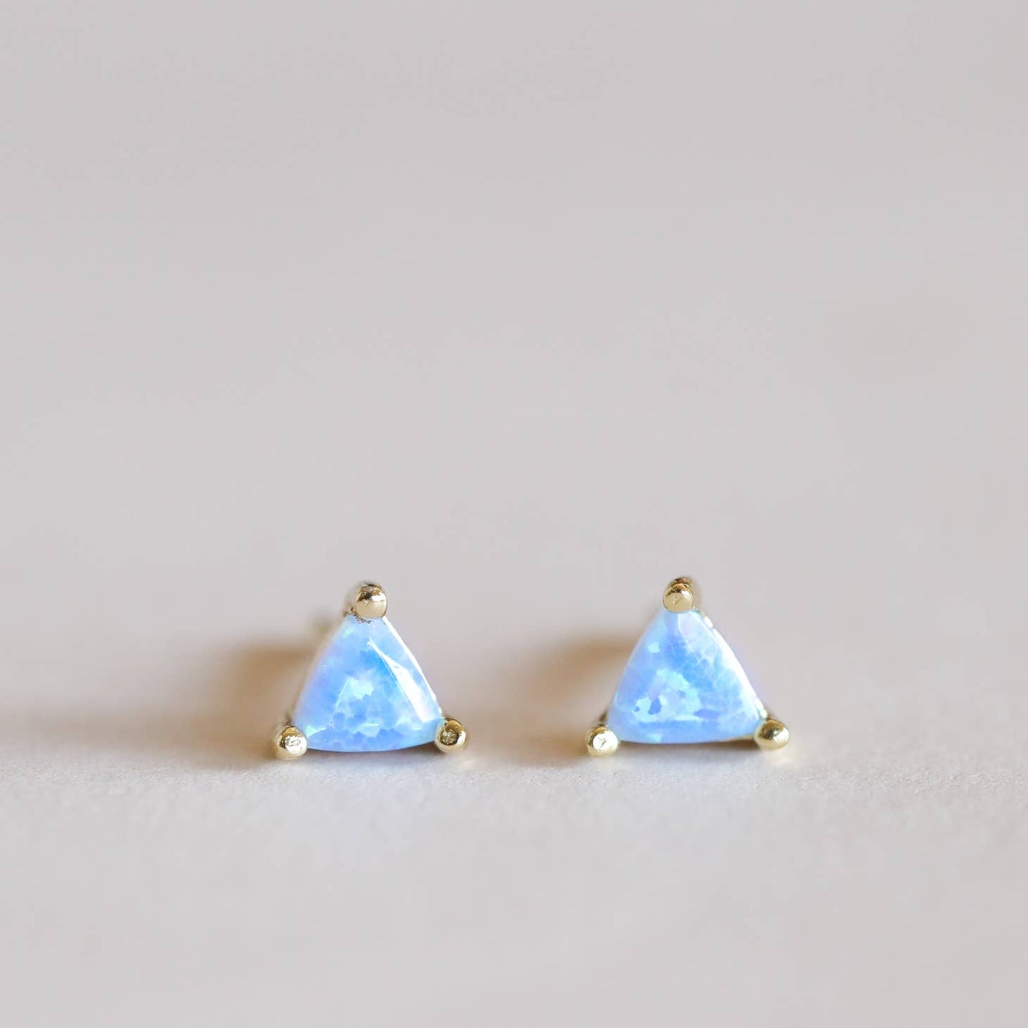 JAXKELLY MINI ENERGY GEM FIRE OPAL EARRINGS