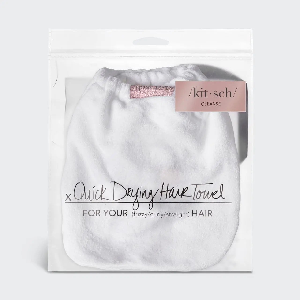 KITSCH ECO FRIENDLY MICROFIBER HAIR TOWEL WHITE