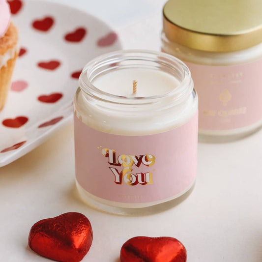 JAXKELLY LOVE YOU CANDLE 4 OUNCE