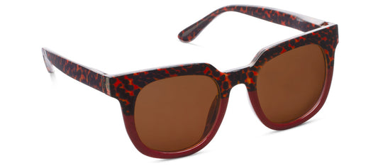 PEEPER SUNGLASSES NO CORRECTION POLARIZED CARPE DIEM TORTOISE/RED