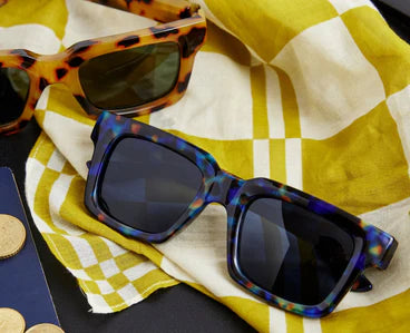 PEEPERS SANTIAGO POLARIZED SUNGLASSES COBALT TORTOISE