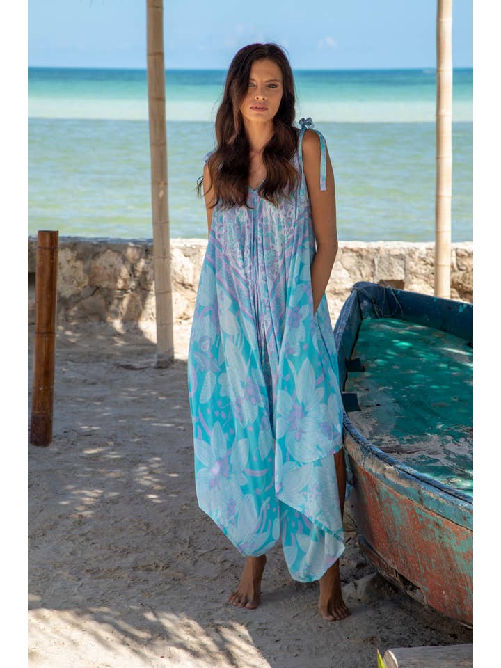 BALI PREMA PREMIUM GYPSY JUMPSUIT IN ANTIGUA SEA FOAM