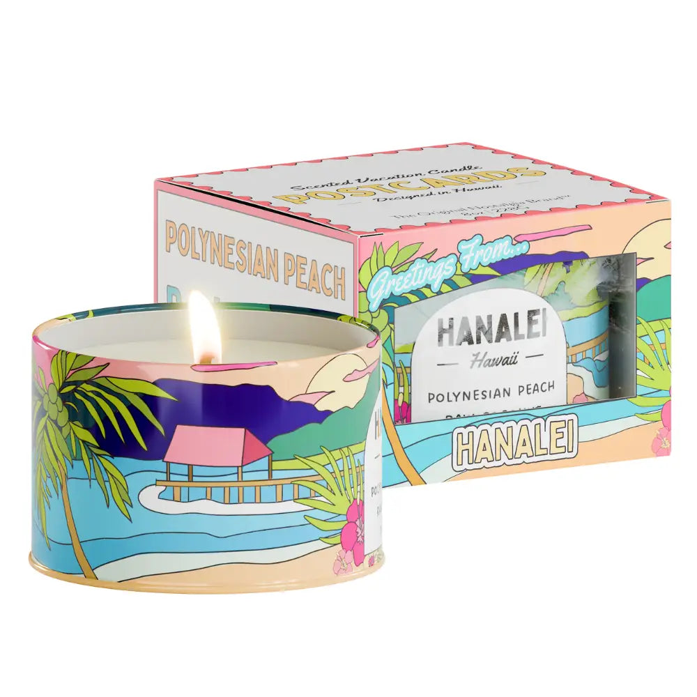 POSTCARDS Hanalei Hawaii Scented Destination Candle