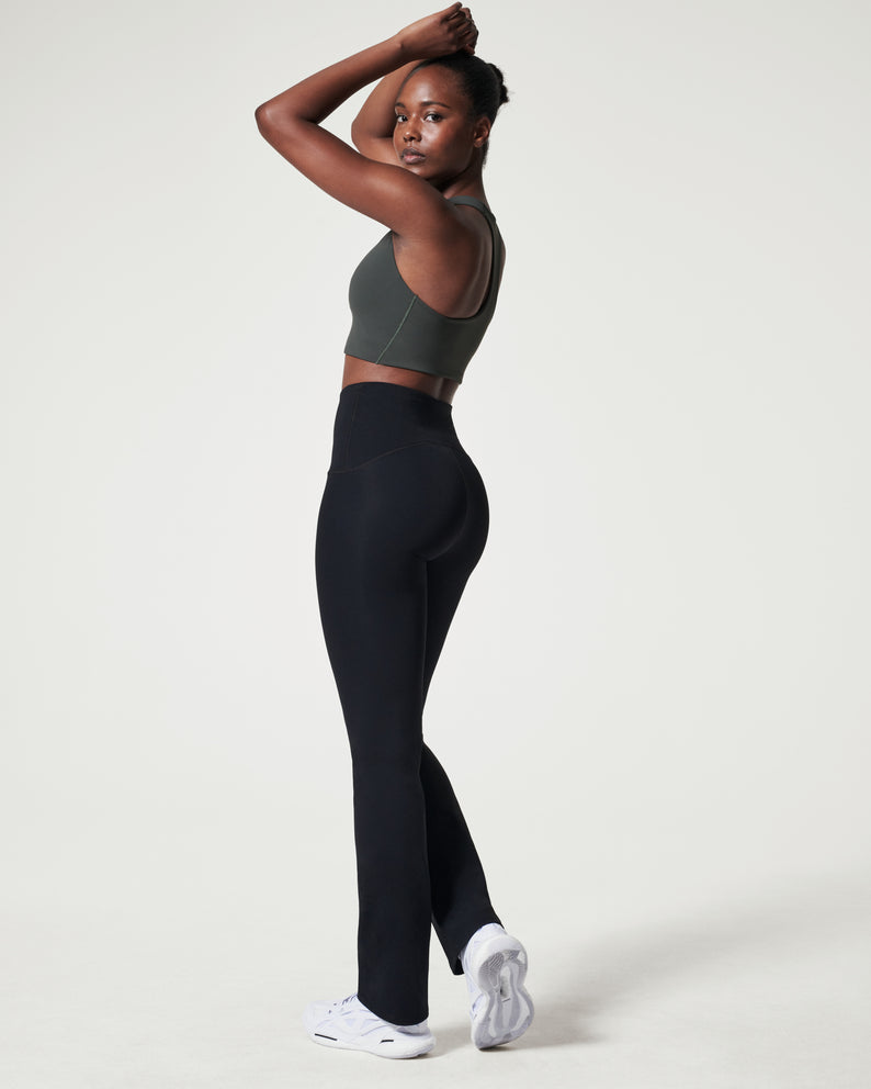 SPANX THE BOOTY BOOST FLARE YOGA PANT BLACK