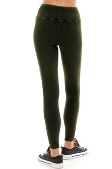 T PARTY RIBBED LEGGINGS DEEP OLIVE