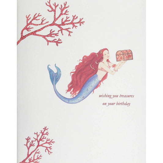 Mermaid Treasure Birthday Card