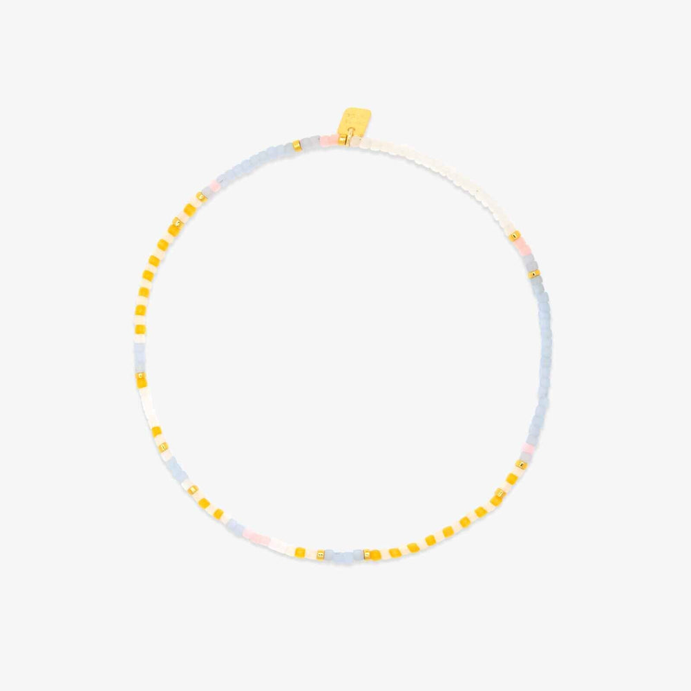 PURA VIDA PINEAPPLE CRUSH BEAD STRETCH ANKLET