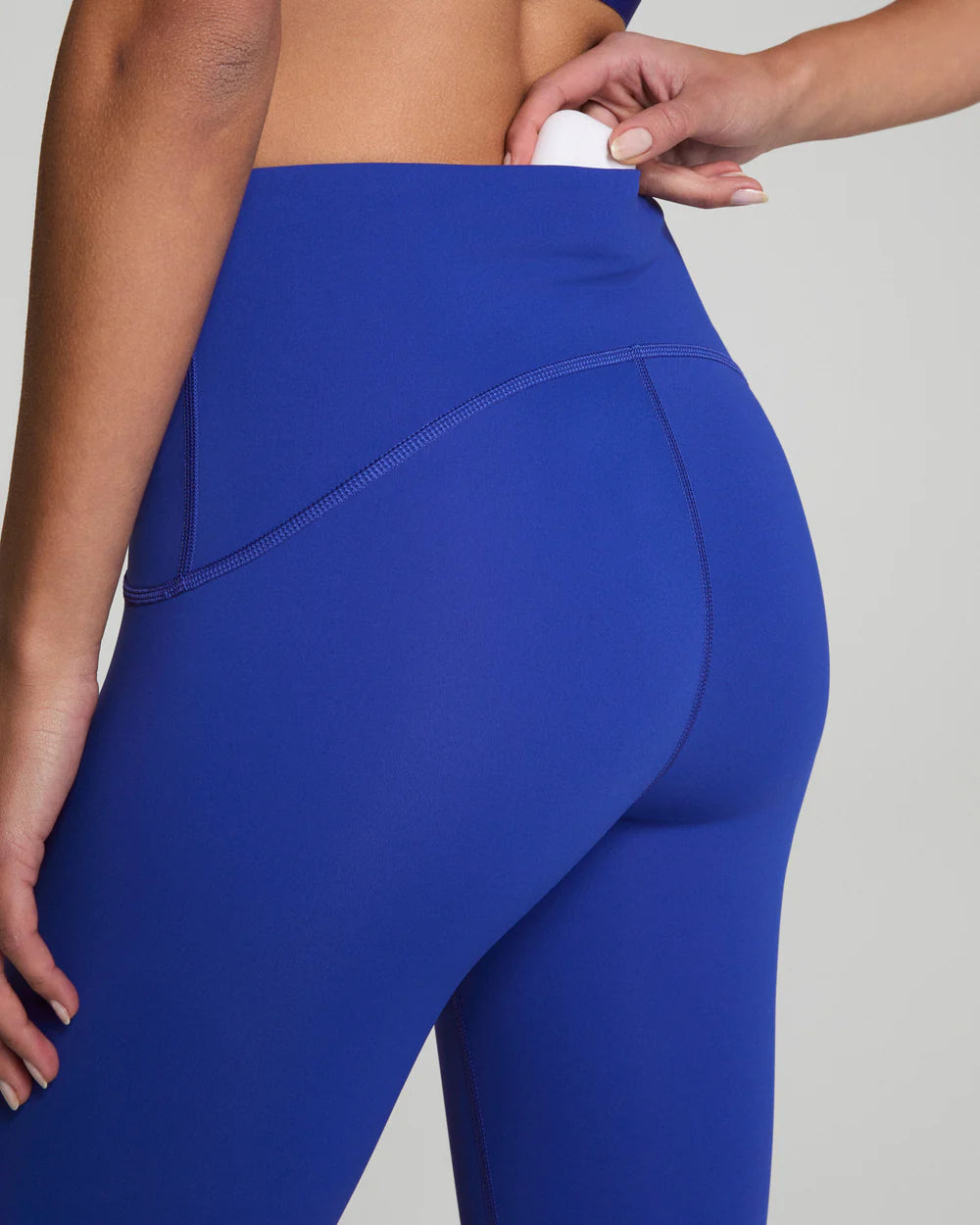 SPANX BOOTY BOOST ACTIVE 7/8 LEGGINGS CERULEAN BLUE