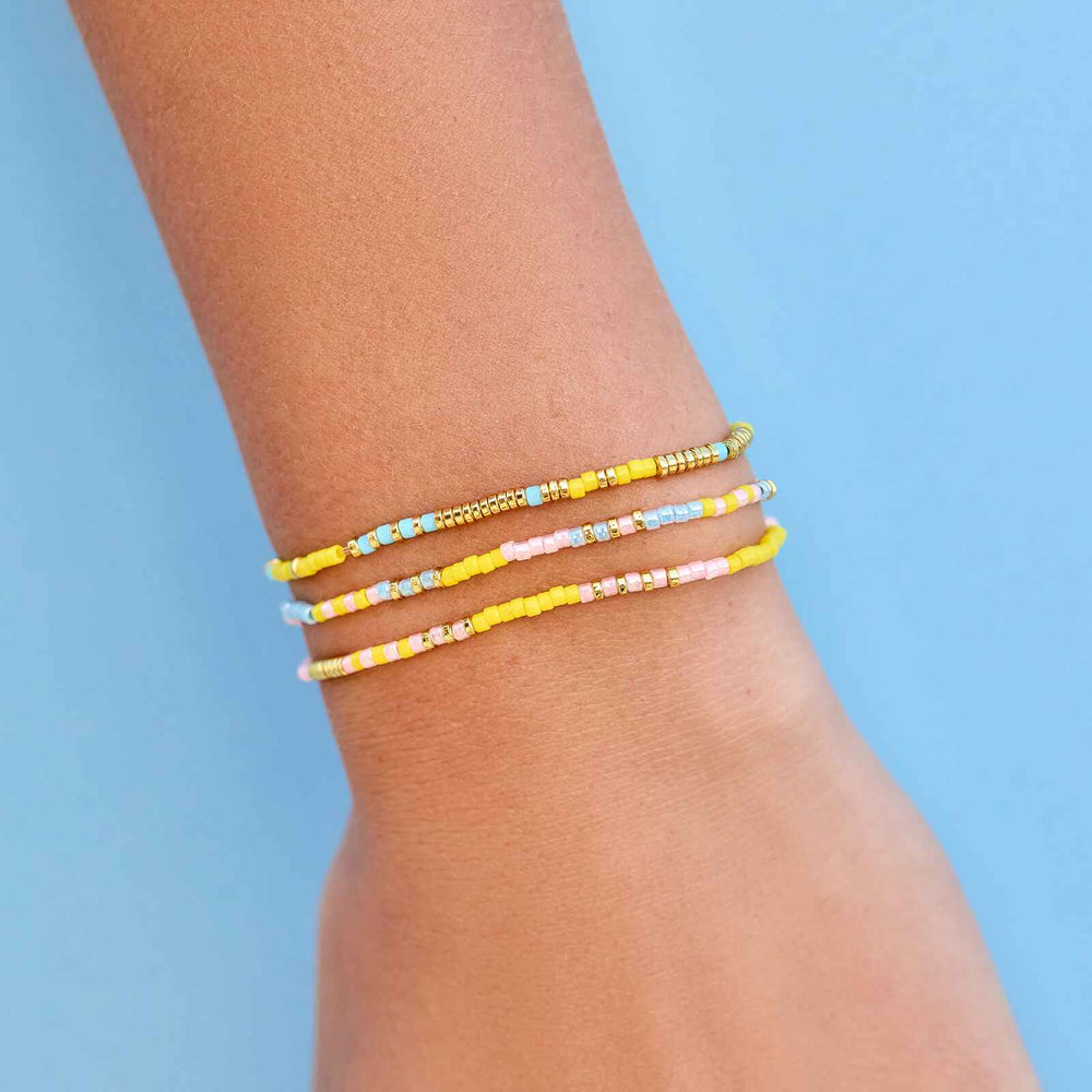 PURA VIDA SUNSET BEACH STRETCH BRACELET SET OF 3