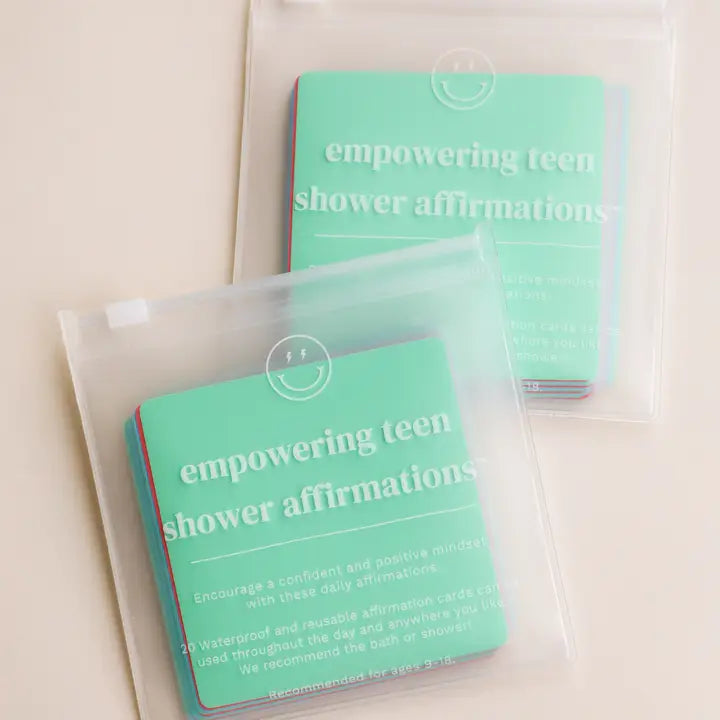 JAXKELLY  SHOWER AFFIRMATION CARDS EMPOWERING TEENS